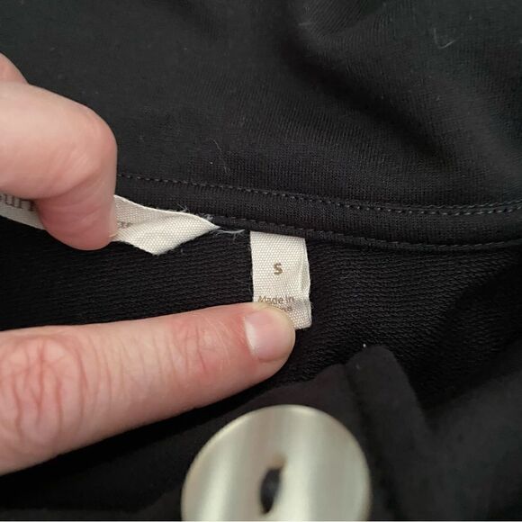 Soft Surroundings Kassidy Cowl Neck Pullover Tunic Black Small - Picture 5 of 6